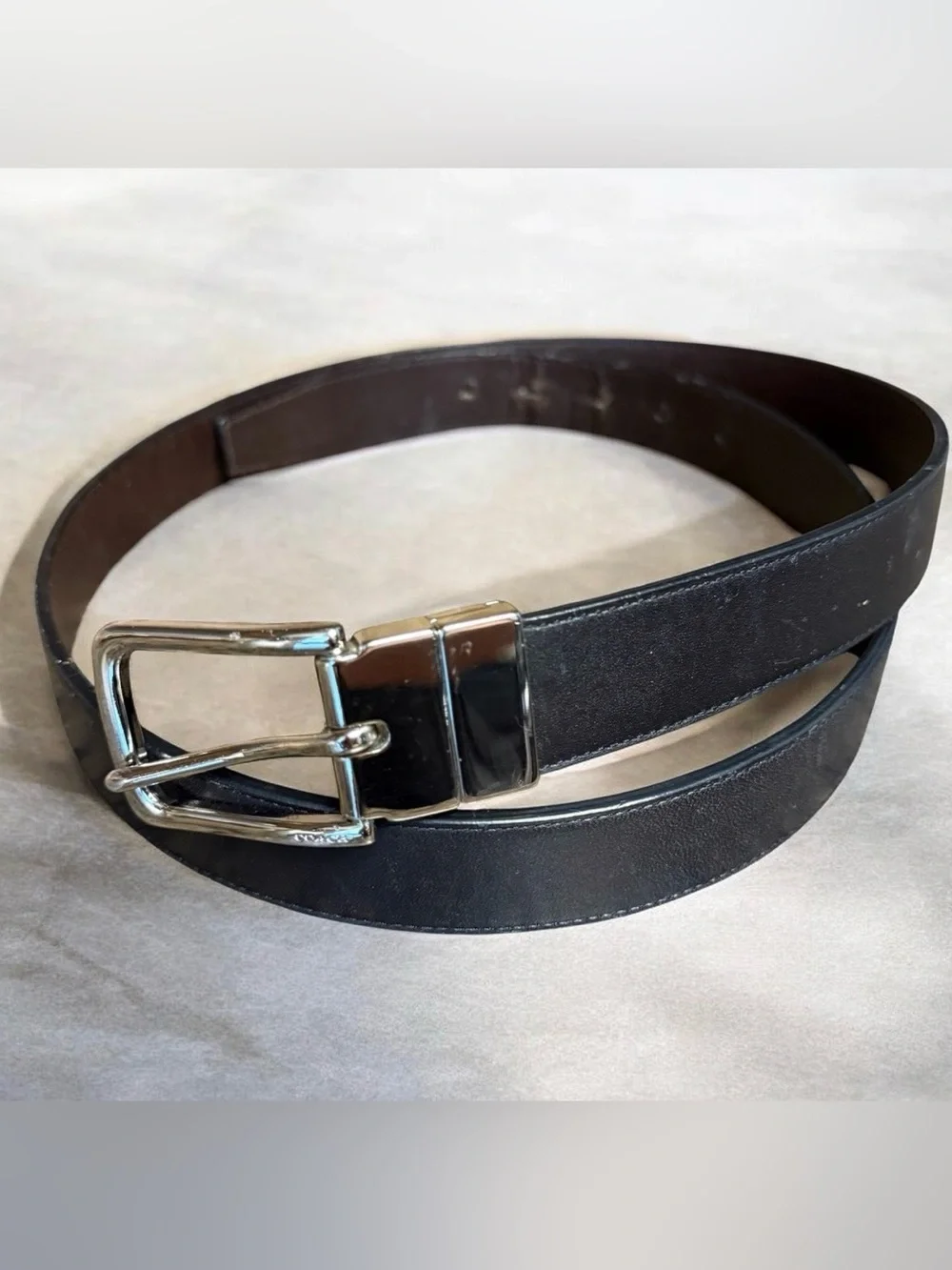 Coach Men’s Reversible Belt Size 42” Black | Brown Leather Dress Belt